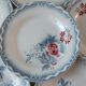 Lot de 6 assiettes plates Digoin Sarreguemines modèle Olga