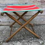 Beach or garden folding, bayadère canvas