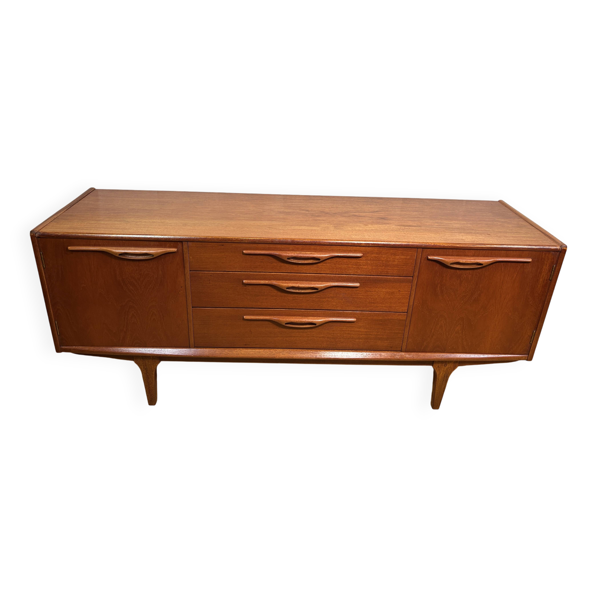 Buffet rétro vintage en teck du milieu du siècle par Jentique 1960
