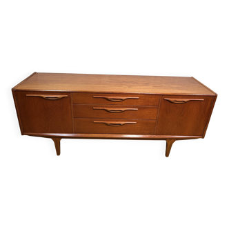 Buffet rétro vintage en teck du milieu du siècle par Jentique 1960
