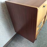 Scandinavian enfilade with showcase, compas foot