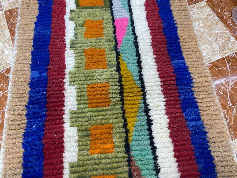 Handmade runner rug 300cm x 90cm
