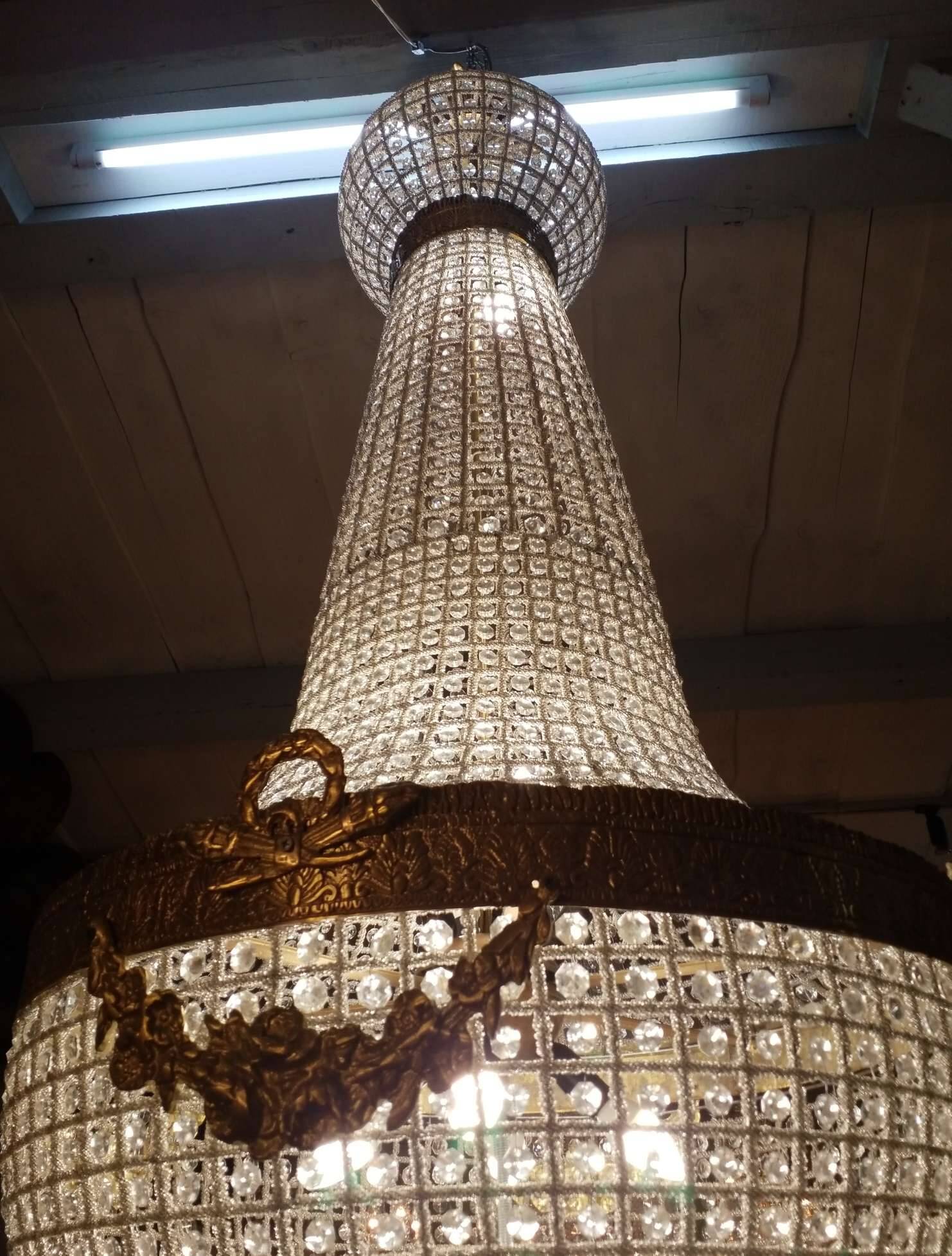 Large hot air balloon chandelier