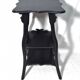 Art nouveau fifth wheel with three levels in black