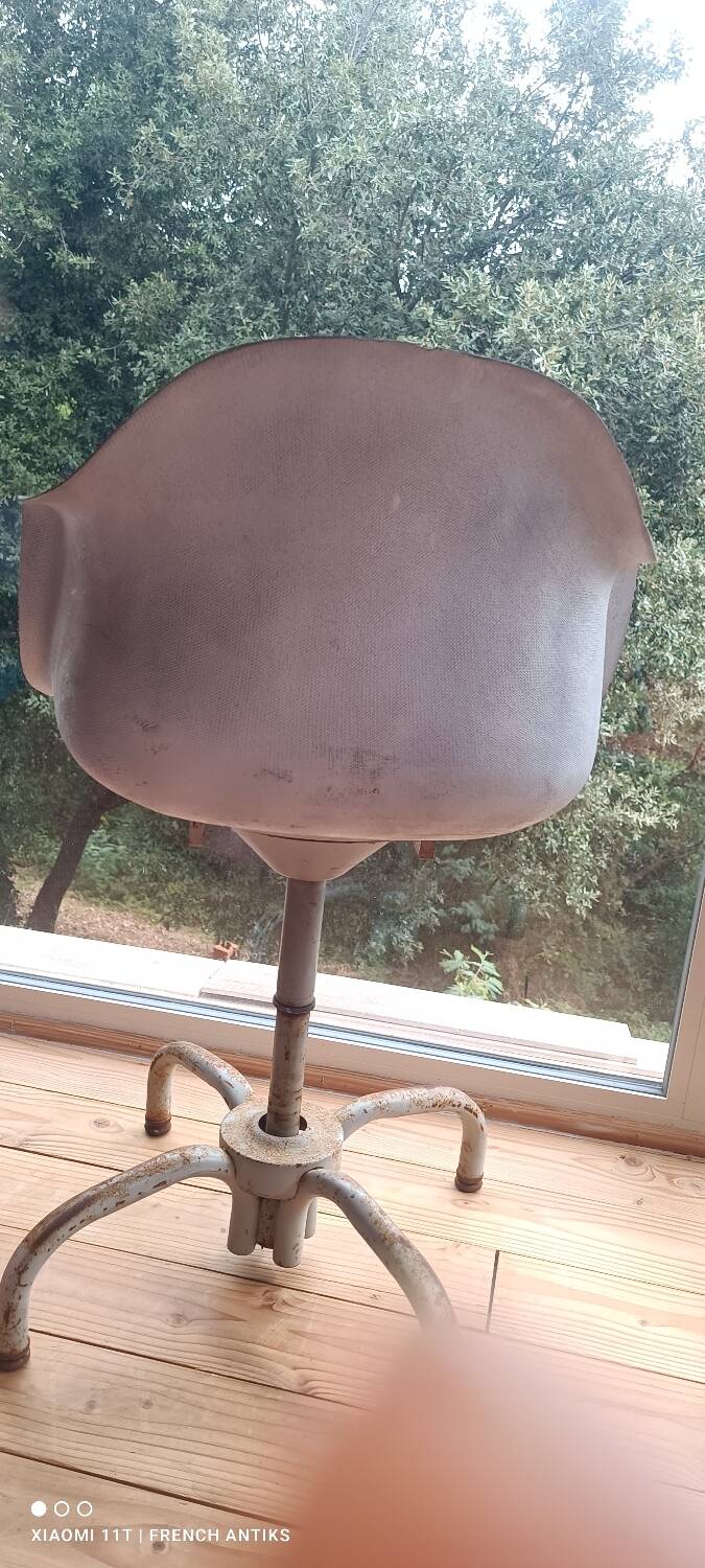 Rare industrial work chair from the 1960s