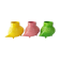 Suite de 3 vases hérisson 1960