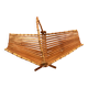 panier en rotin, bambou, corbeille vide poche vintage années 60