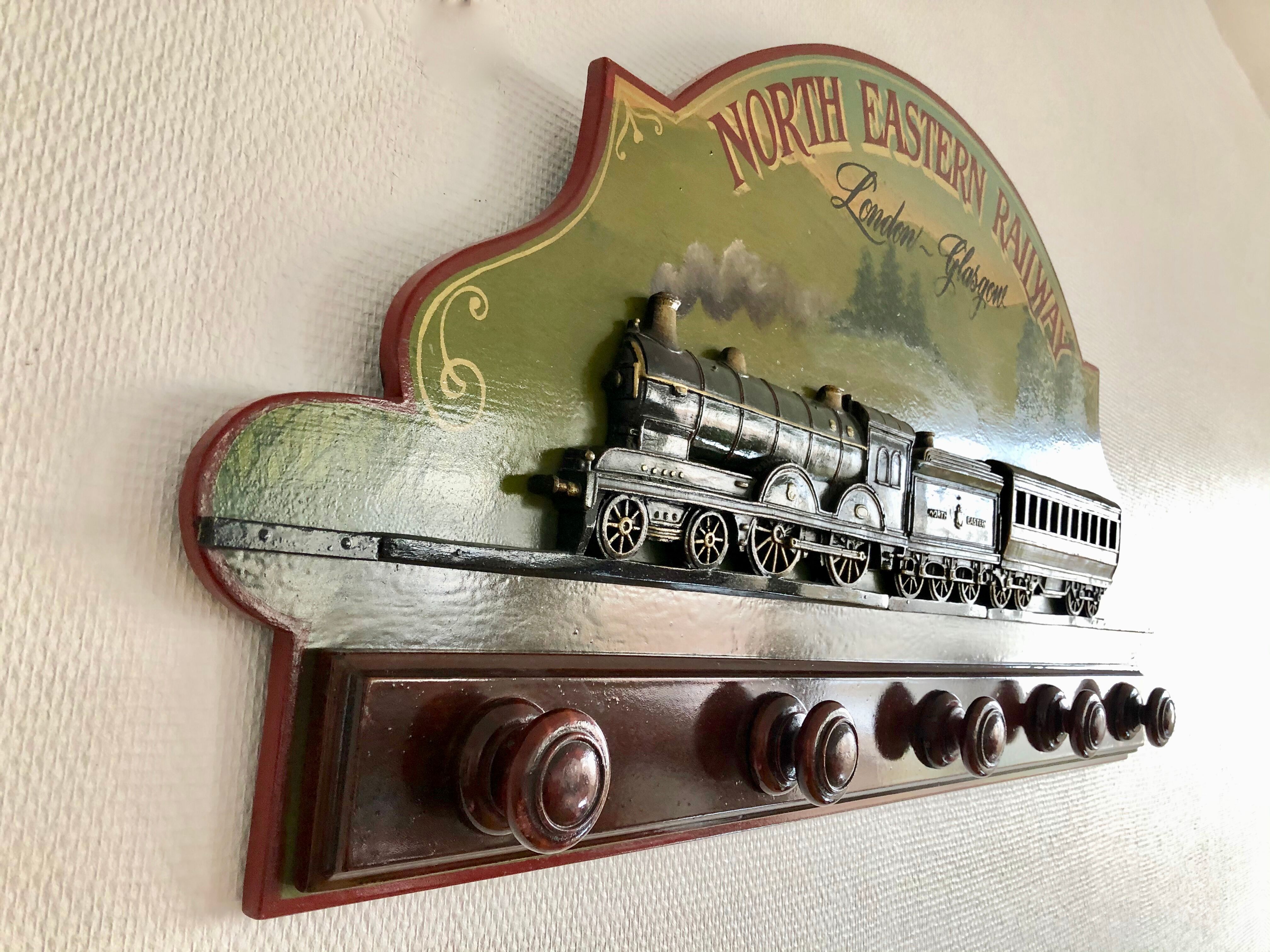 Country Corner Train Coat Rack