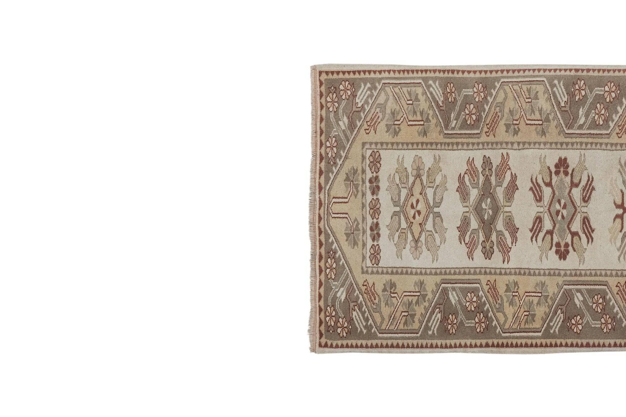 Vintage Turkish hallway rug 100x281 cm