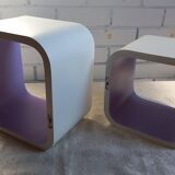 Etagères Vintage • Éléments modulables • Bois Laqué • 1970-1980