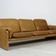 Vintage de Sede DS61 Leather Sofa Couch 70er Design 60er