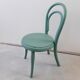 Ancienne chaise Thonet enfant celadon