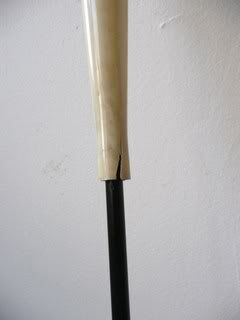 Floor lamp quafripode rope and plastic 50s vintage rockabilly floor lamp