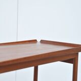 Danish teak serving trolley in the style of Arne Vodder, 1960s