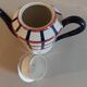 Earthenware teapot hbcm Hyppolite Baker Creil Montereau model Bearn