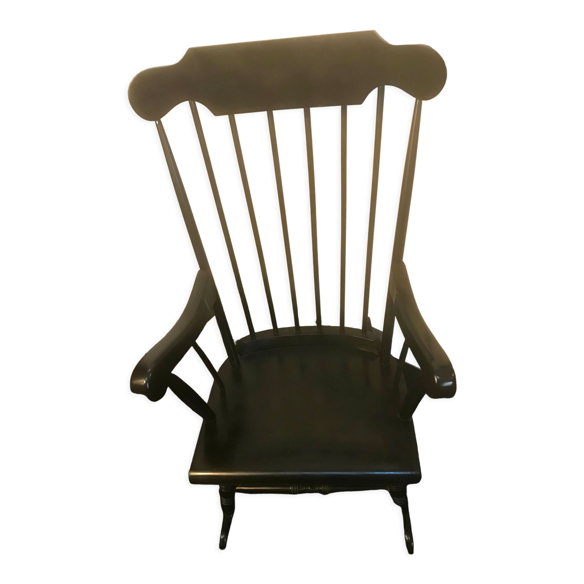 Rocking-chair black Stol Kamnik 1950 vintage