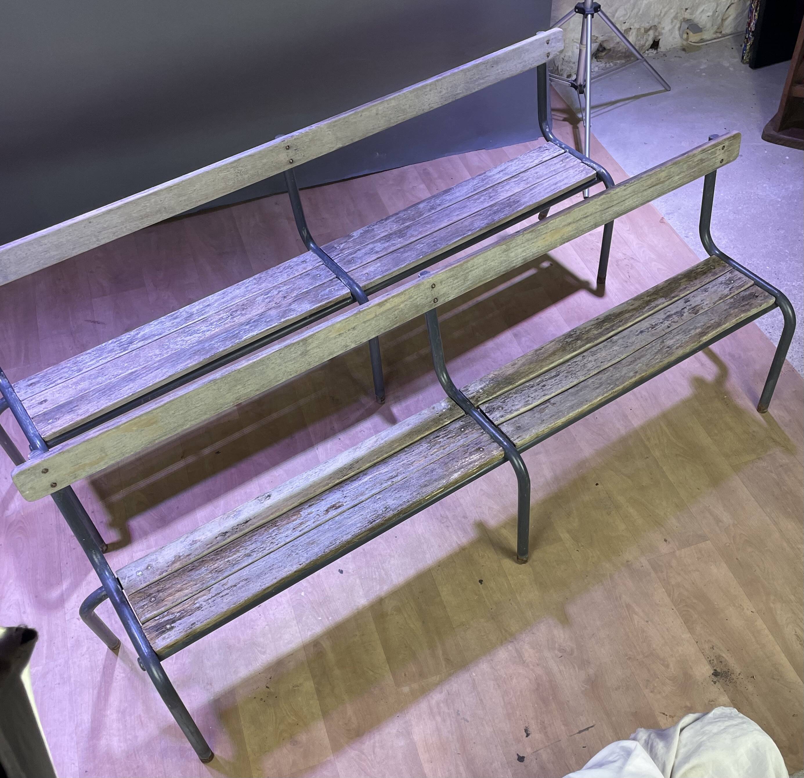 Pair of farm benches