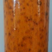 Vase vintage Scheurich 242-30 en lave grasse ouest-allemande, 30 cm, orange et