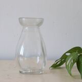 Jacynth vase in molded glass, vintage