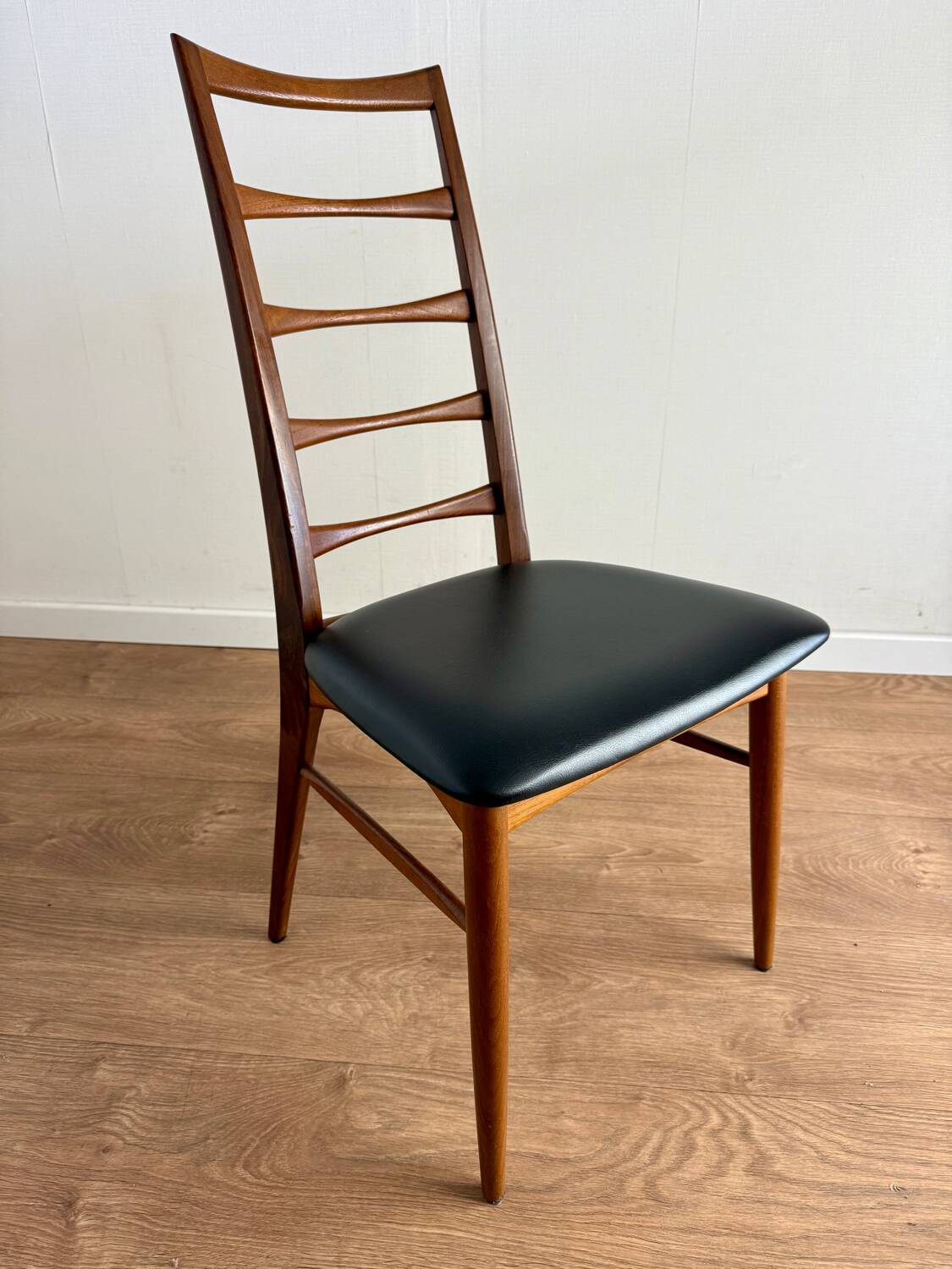 Set of 6 Scandinavian Teak Chairs by Niels Koefoeds, 1960s