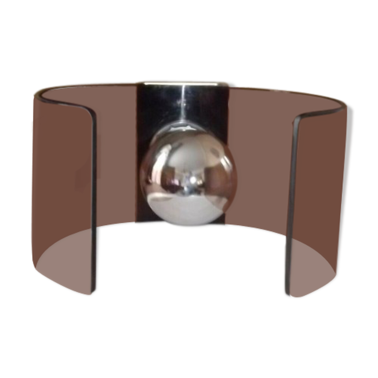 Smoked Plexiglas vintage 70's space age