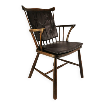 Designer chair, Fredericia Stolefabrik, designed by Borge Mogensen, Denmark