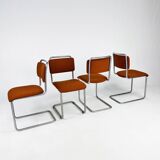 Set of 4 Mid-Century Gispen 101 Dining Chairs, 1940s