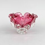 1960's Art Glass Bowl by Josef Hospodka for Chribska Glassworks, Czechoslovakia