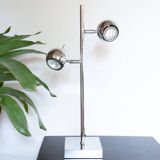 Seylumiere chrome eyeball table lamp Hary model