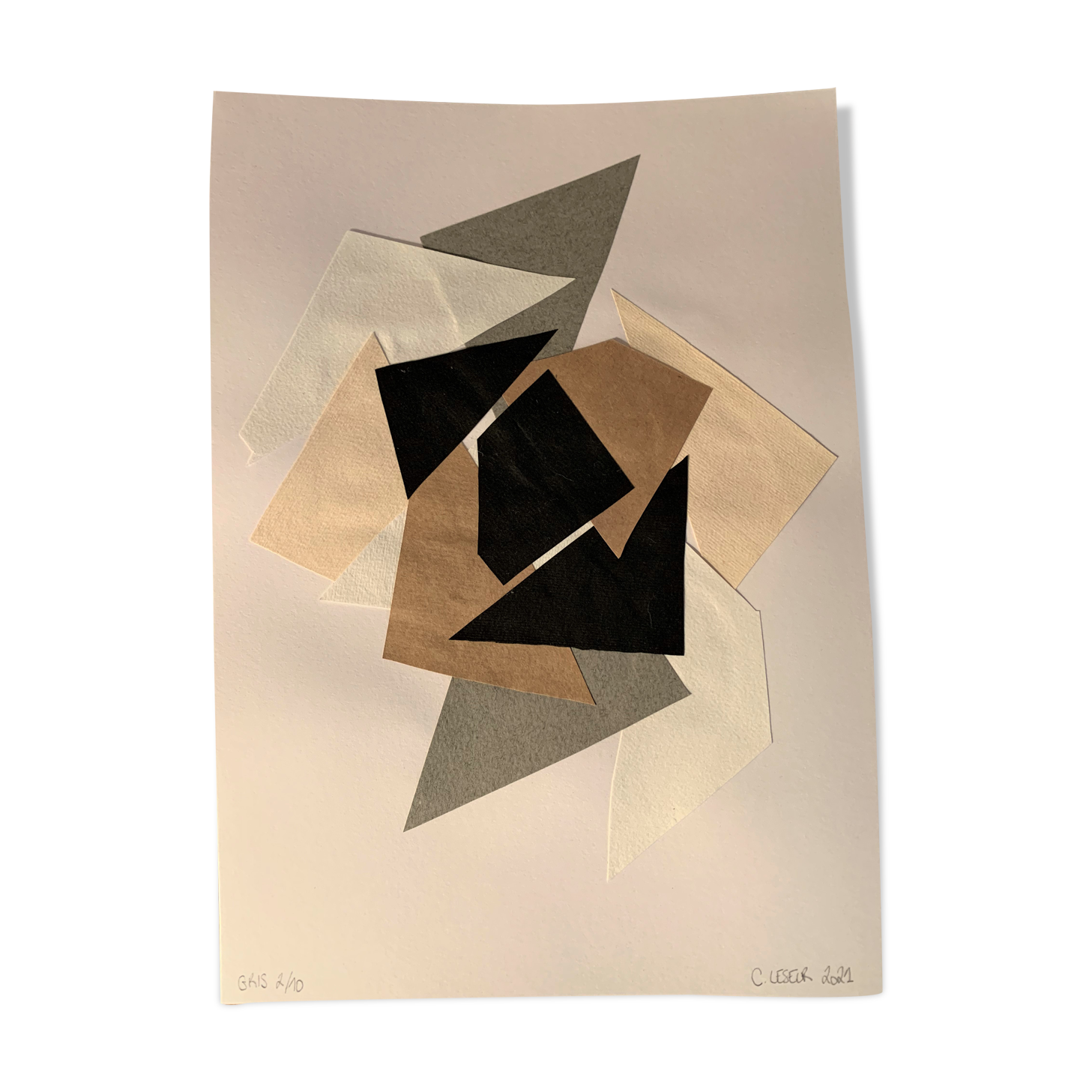 Collage, gris series 2/10