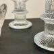Bougeoirs cristal façon littala vintage