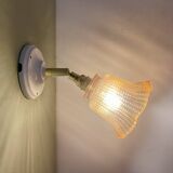 Vintage amber glass tulip wall light
