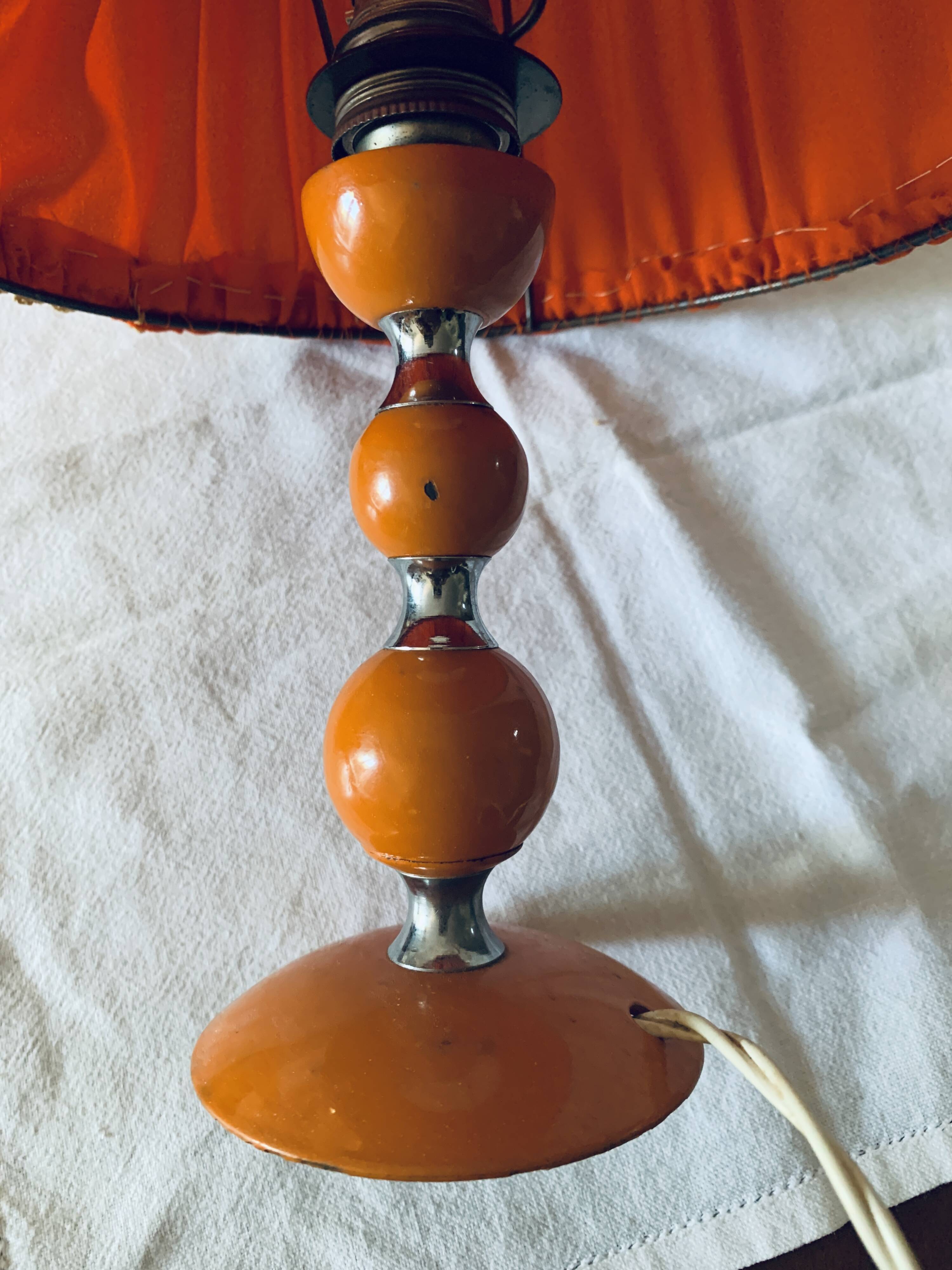 Vintage metal bedside lamp