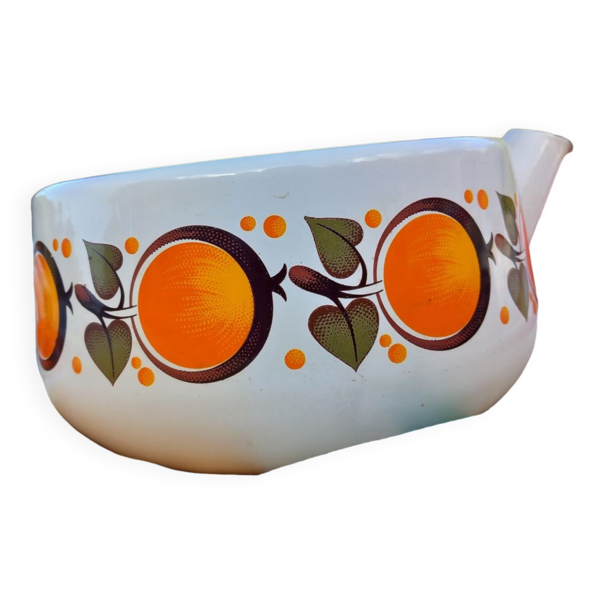 Vintage enamelled kettle