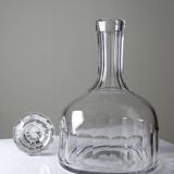 Antique wine decanter, faceted cut crystal