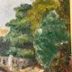 River landscape - Oil on canvas - Early 20th century