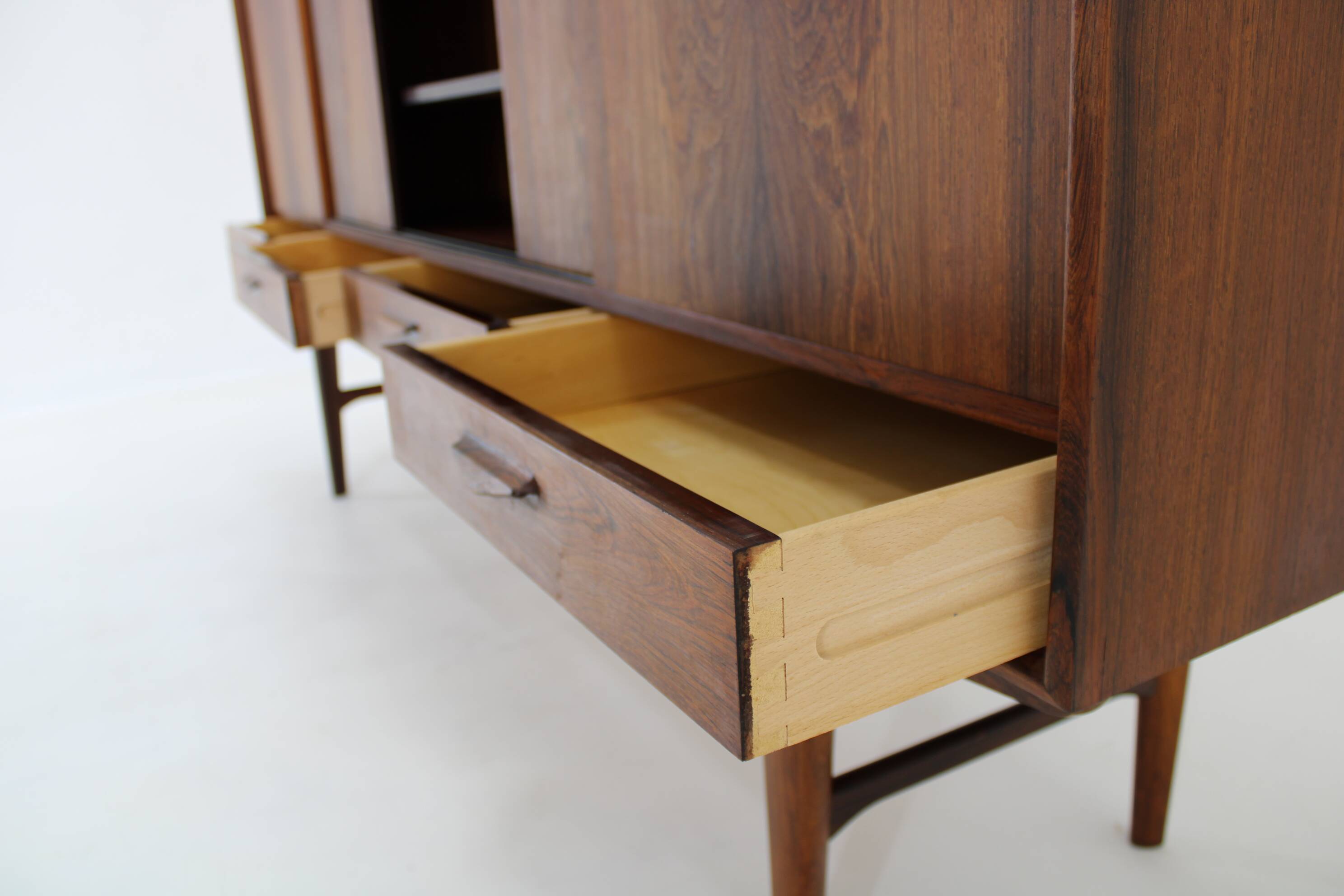 1960s H.P.Hansen Wooden Highboard , Denmark
