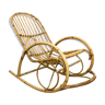 Rocking chair en rotin par Rohe Noordwolde