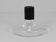 Vase Carafe Carl Aubock II with Black Leather Top, Midcentury, Austria, 1950s