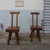 Pair of chairs published by Mobichalet, Belgium, 1950