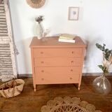 Commode vintage terracotta