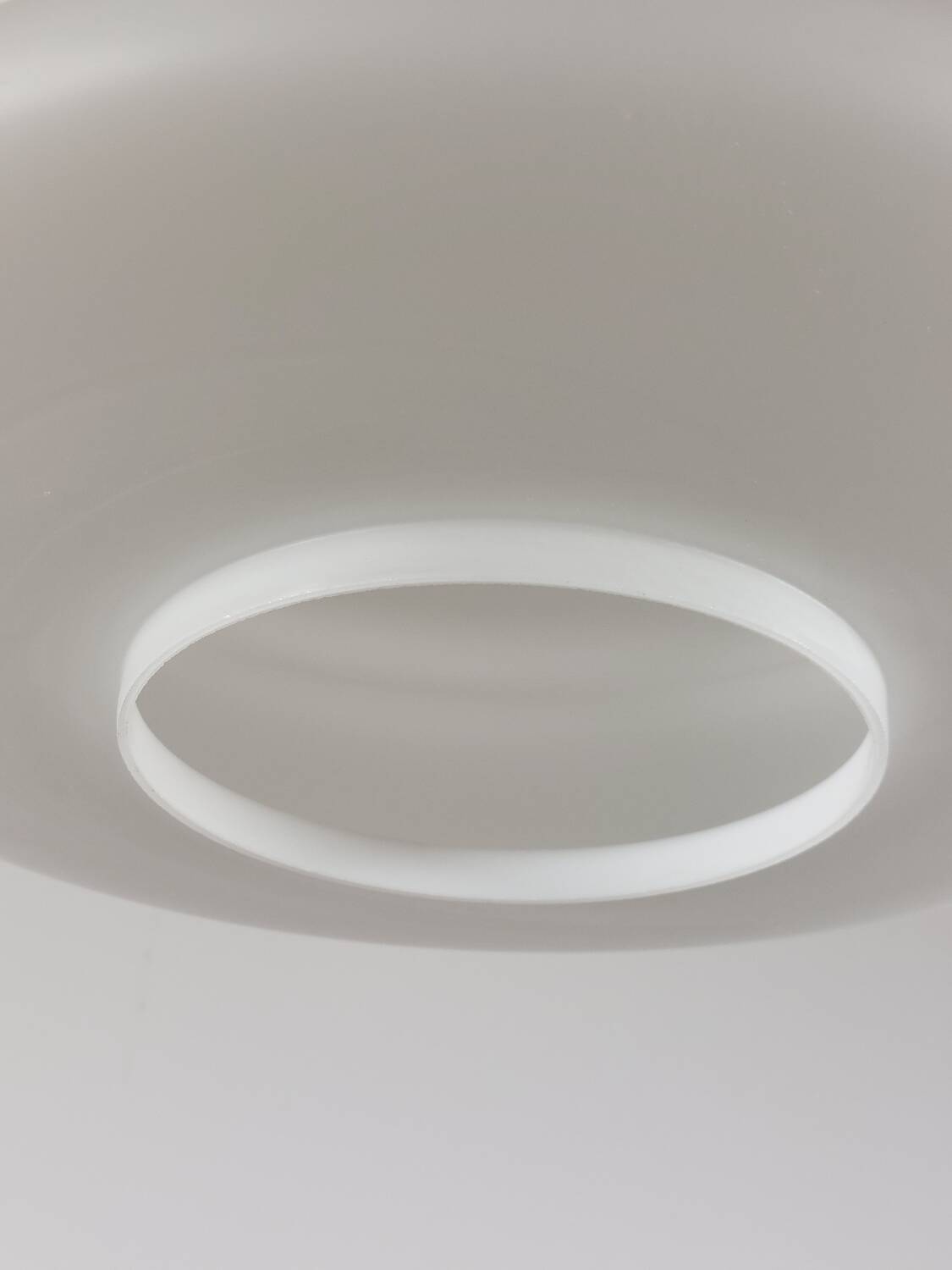 Vintage opal glass suspension in futuristic style, mid-century.