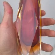 Vase sommerso murano glass by Flavio Poli 1960 Italy