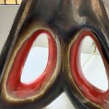 1950s ceramic table lamp, free form