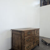 18th century solid walnut chest of drawers