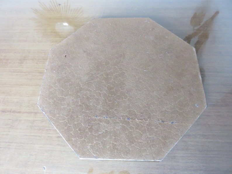 Beveled octagonal mirror 40s 50s