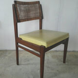 Chaise en de teck et en rotin 70