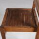 1950s side chair in beech wood by René Gabriel, France