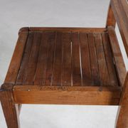 1950s side chair in beech wood by René Gabriel, France