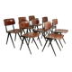 Lot de 8 chaises Spinstoel pour Marko années 60 Pays-Bas